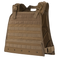 The Condor Compact Plate Carrier is a brown tactical vest with adjustable shoulder straps, MOLLE webbing, and side release buckles—ideal for military, law enforcement, or rugged EDC use by bushcraft enthusiasts.